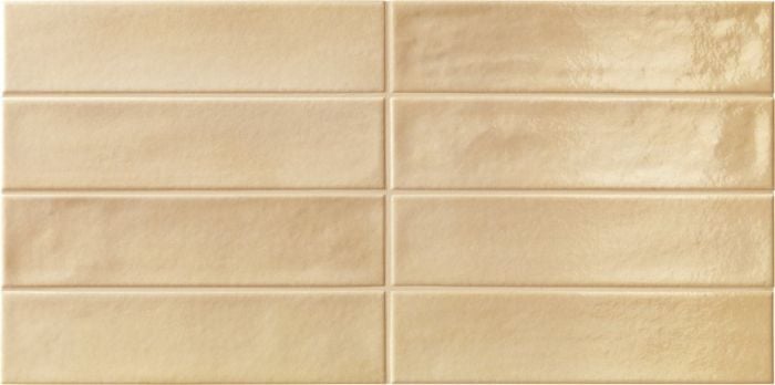 Gresie Portelanata Brick Faetano Ghiaccioli Vaniglia Lucios 6x25 cm