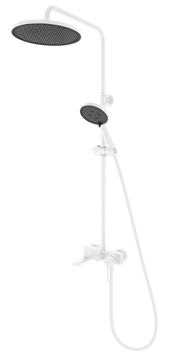 Coloana de Dus cu Baterie Cada/dus FDesign Zaffiro Alb Mat