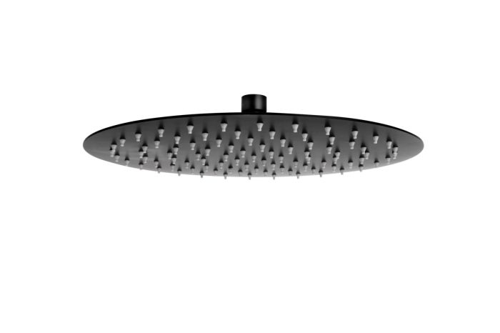 Cap de Dus Slim Rotund FDesign Inula Negru Mat