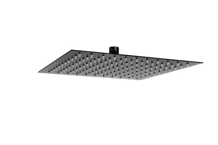 Cap de Dus Slim Patrat FDesign Inula Negru Mat