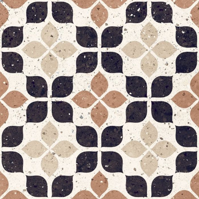 Gresie Frammenti FR6 Terracotta Fiore 20x20