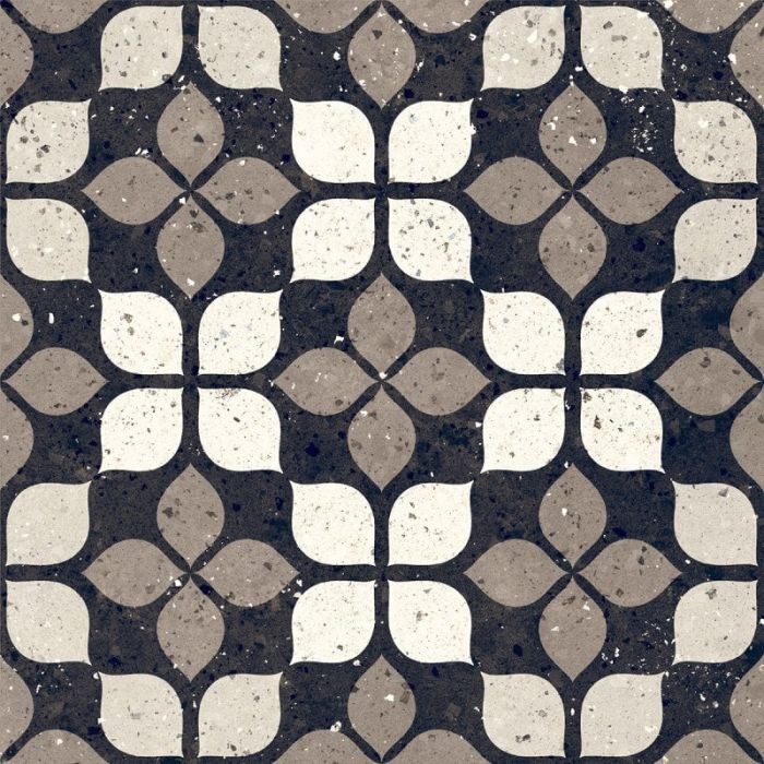 Gresie Frammenti FR8 Nero Fiore 20x20