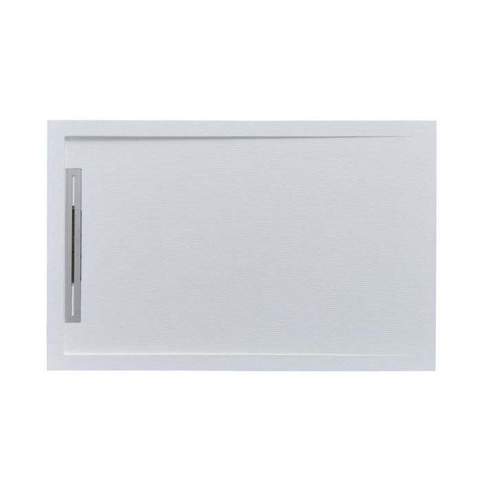 Cadita Dus Compozit cu Rigola Unika Alb 80x120 cm