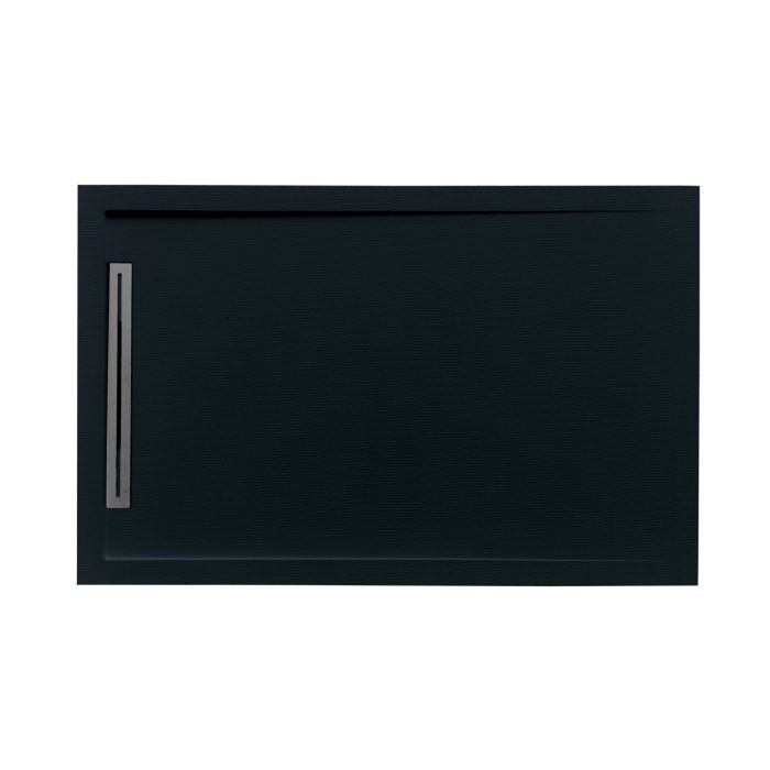 Cadita Dus Compozit cu Rigola Unika Negru 80x120 cm
