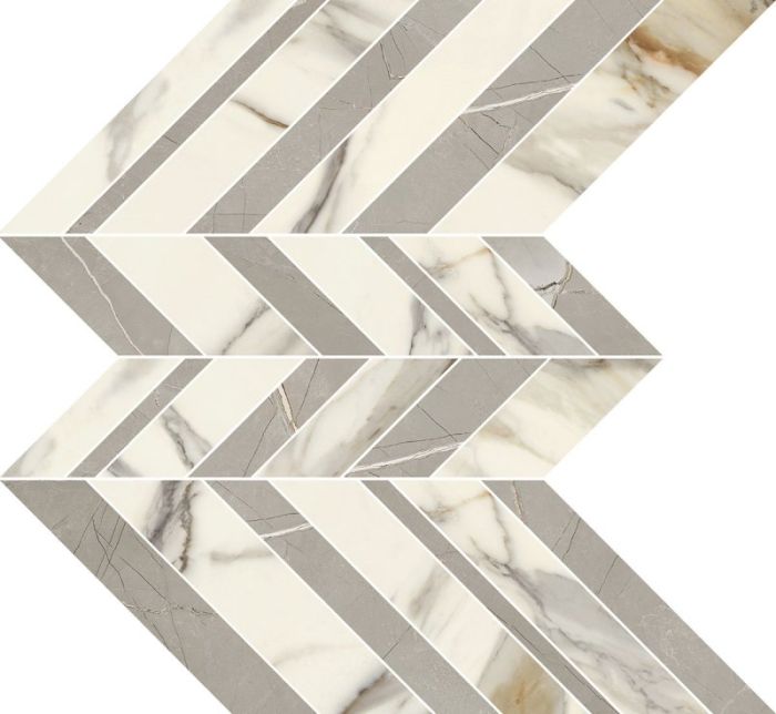 Mozaic pe plasa  Muretto Chevron HBO 7  27x41 cm - Imagine 2