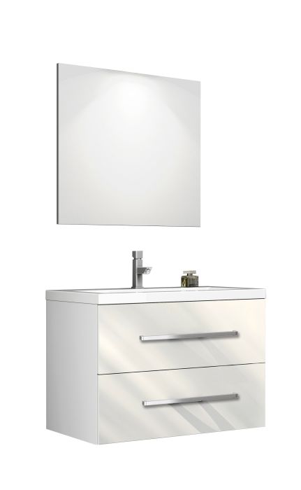Set Complet Mobilier Baie Giudi Bianco L80 cm