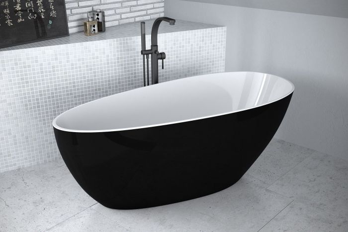 Cada Freestanding Goya Black&White 160x70 cm