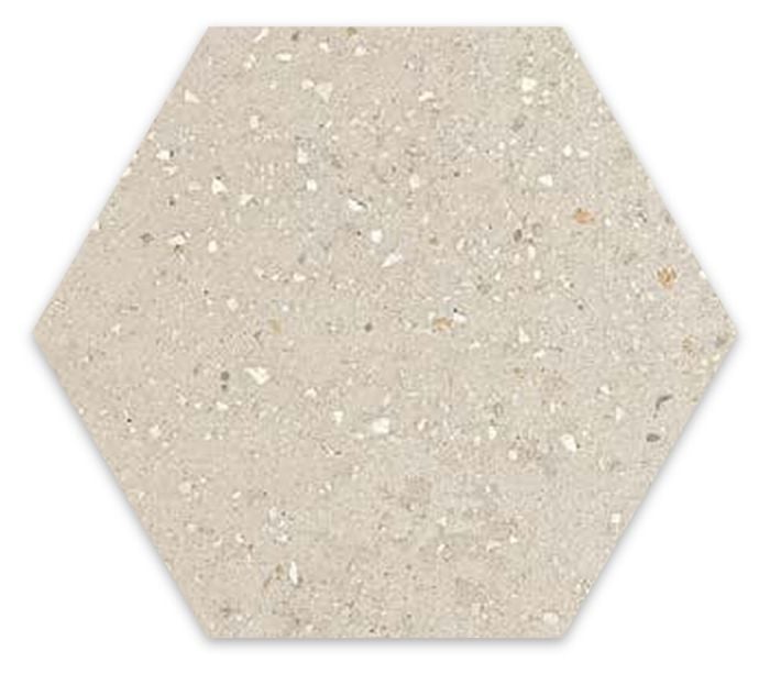 Gresie Hexagonala Efect Beton Essence Materia Colonial 21,5x25 cm – placă hexagonală