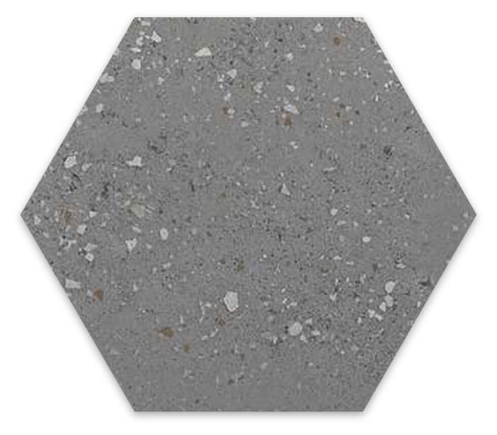Gresie Hexagonala Efect Beton Essence Materia Forest 21,5x25 cm – placă hexagonală
