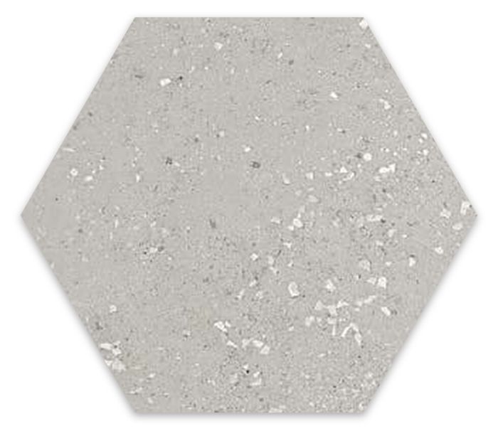 Gresie Hexagonala Efect Beton Essence Materia Urban 21,5x25 cm – placă hexagonală