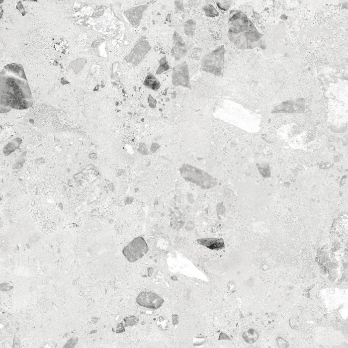 Gresie Terrazzo Blend Stone White Mat 60x60 cm – placă