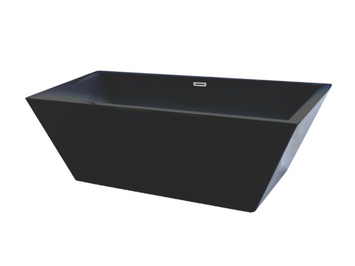 Cada Freestanding Rectangulara Hades Alb/Negru 177.5x80x58 cm