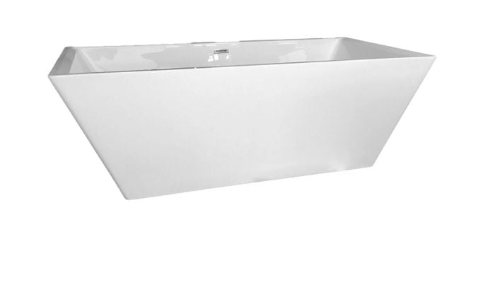 Cada Freestanding Rectangulara Hades White 178x80 cm
