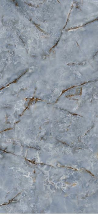 Lastra Gresie Portelanata HPM 02 Onice Azzurro Mat 120x278 cm