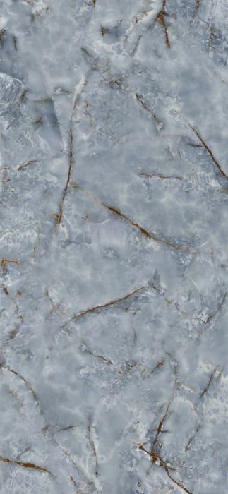 Lastra Gresie Portelanata HPM 02 Onice Azzurro Lucios 120x278 cm