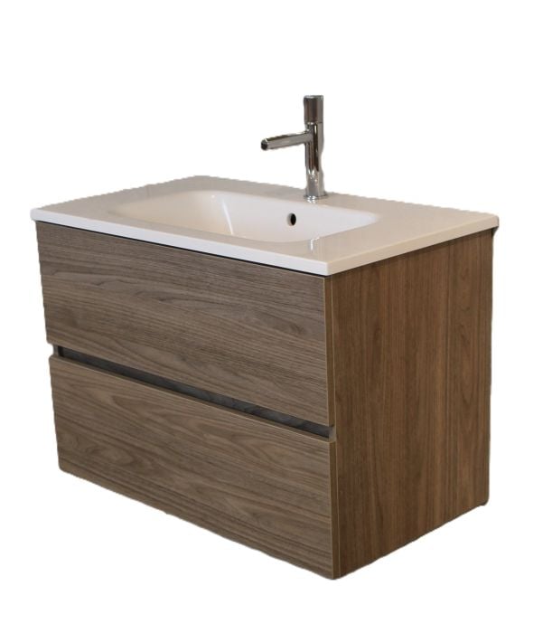 Set Mobilier Baie Suspendat Harmony Natural Grey L.60 cm