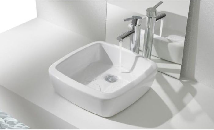Lavoar Eos Gala Patrat 39.5 x 39.5cm Fara Preaplin