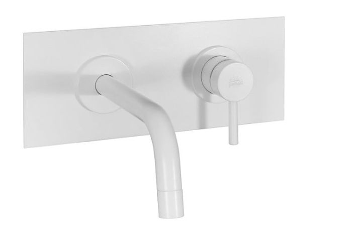 Baterie Lavoar Incastrata Paffoni Light Finisaj Alb cu Pipa 248 mm