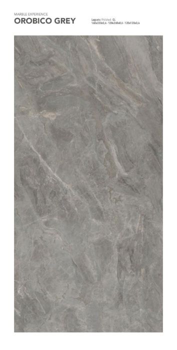 Lastra Gresie Orobico Grey Lucios 120x280x0,6 cm