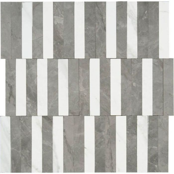 Mozaic pe plasa Orobico Grey Stripe 27.2x29 cm