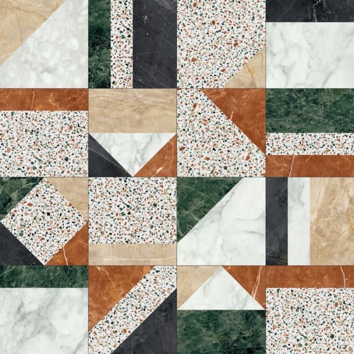 Gresie Decorata Play Marble White 20x20 cm