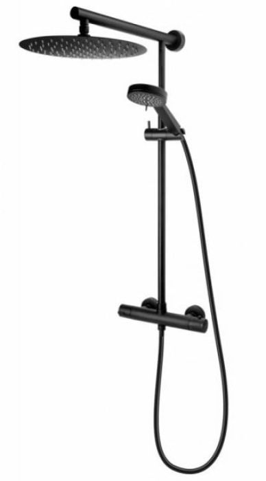Coloana Dus cu Termostat Negru Mat FDesign Anima