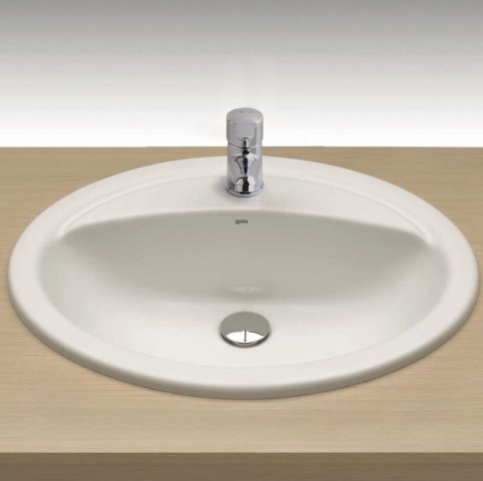 Lavoar Nila 56.5x47 cm Fara Preaplin Si Cu Gaura De Baterie