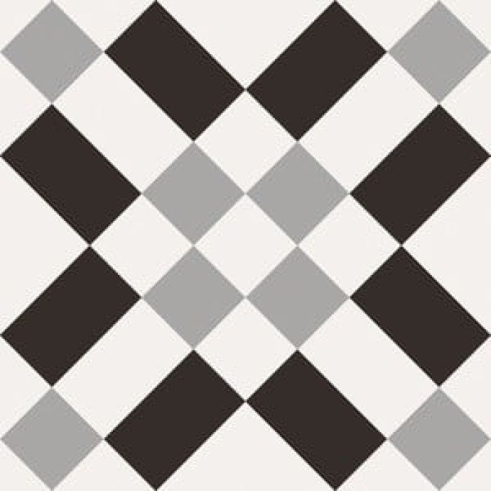 Gresie Patchwork B&W 02 20x20 cm 