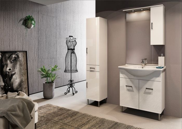 Set Complet Mobilier Baie Palma Bianco L75 cm