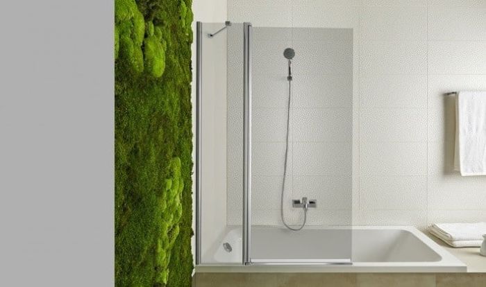 Paravan Parte fixa Si Mobila Cada New Step Gala 120x150cm Finisaj Profil Crom