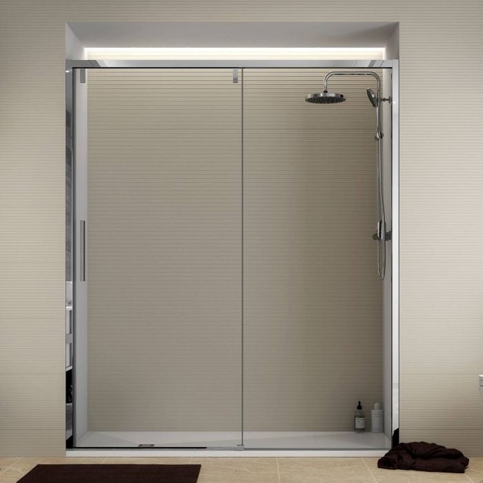 Paravan dus usa glisanta SoftClose 180x200cm grosime 8 mm anti-calcar