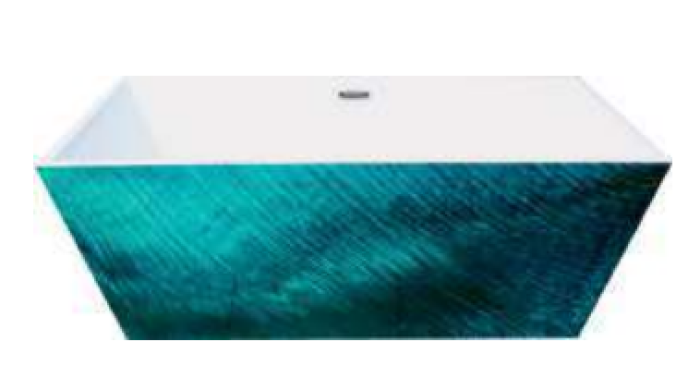 Cada Freestanding Pearly Green 170x80 cm