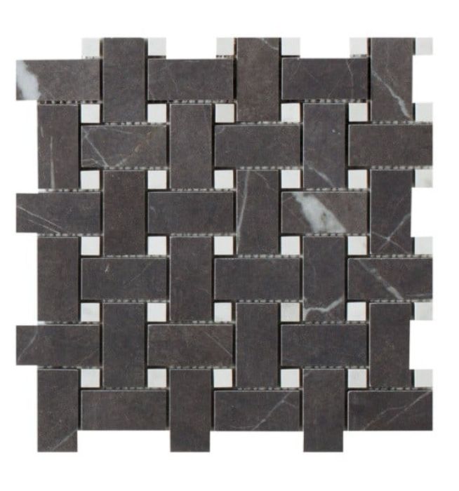 Mozaic pe plasa Basketwave Pietra Grey 30x30 cm