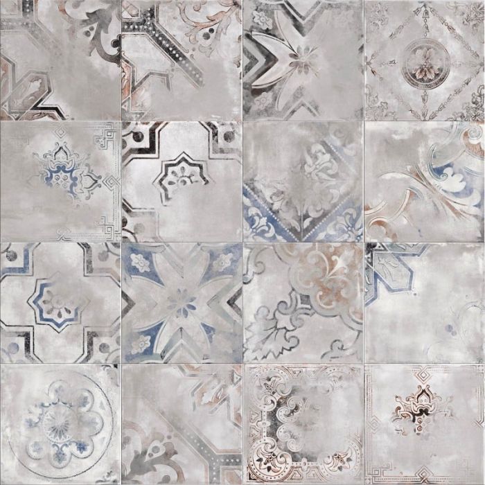Gresie Decorata Play Re-Used Mix Grey 20x20 cm