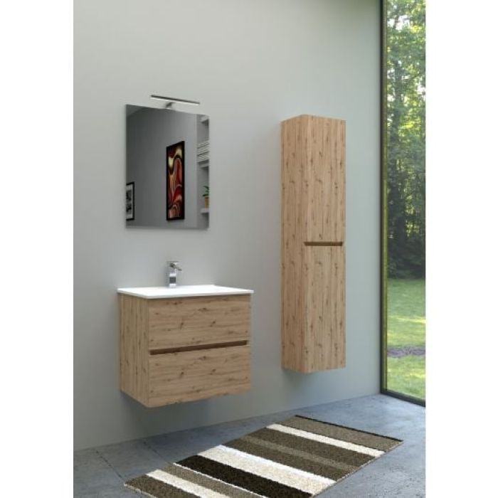 Set Mobilier Suspendat Baie Harmony 61 cm Rovere Nodato - Imagine 3