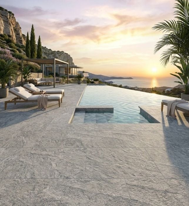 gresie roccia grigio de exterior