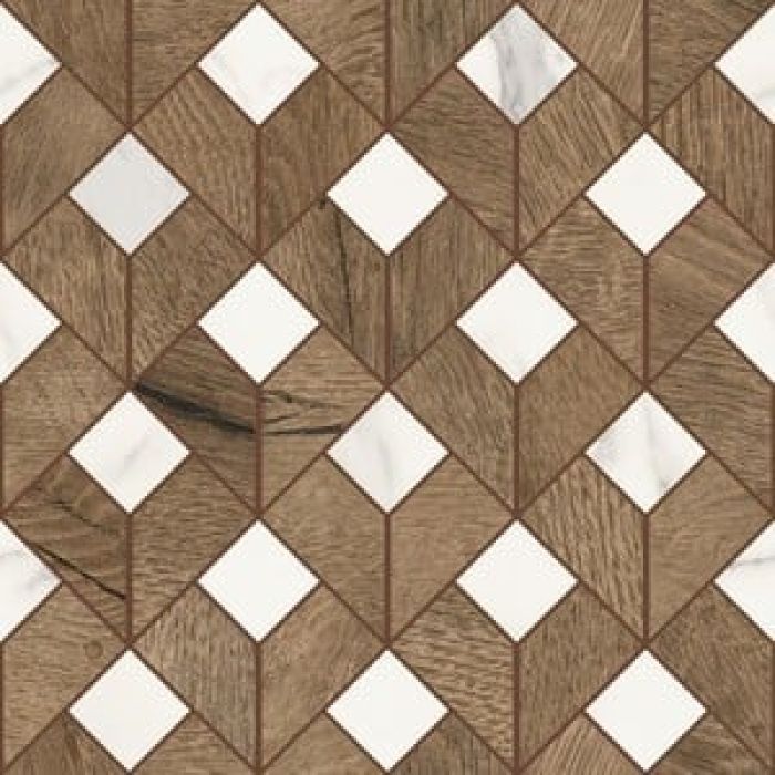 Gresie Timewood Flip Mosaic Brown 29x29 cm
