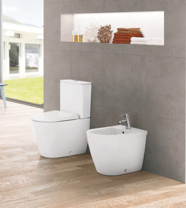 Vas WC Coral cu Rezervor din Ceramica si Capac Soft-close