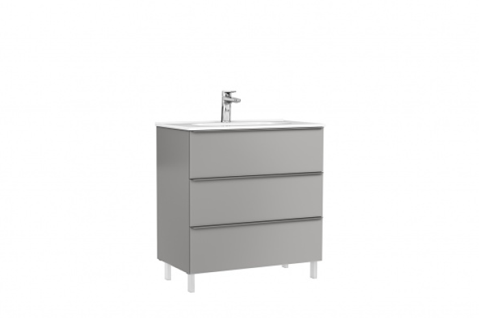 Mobilier Baie Pe Prdoseala Shona Cu 3 Sertare Galet Mat 80x46x85 cm 