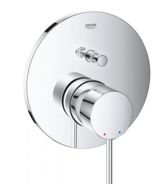 Baterie Incastrata Cada Dus Grohe Essence 2 iesiri Finisaj Crom