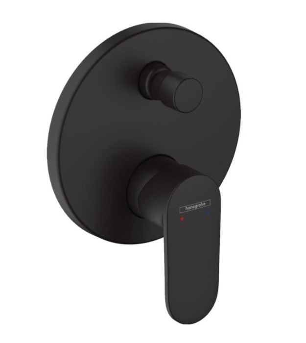 Baterie Cada Dus Hansgrohe Vernis Blend 2 iesiri Finisaj Negru Mat