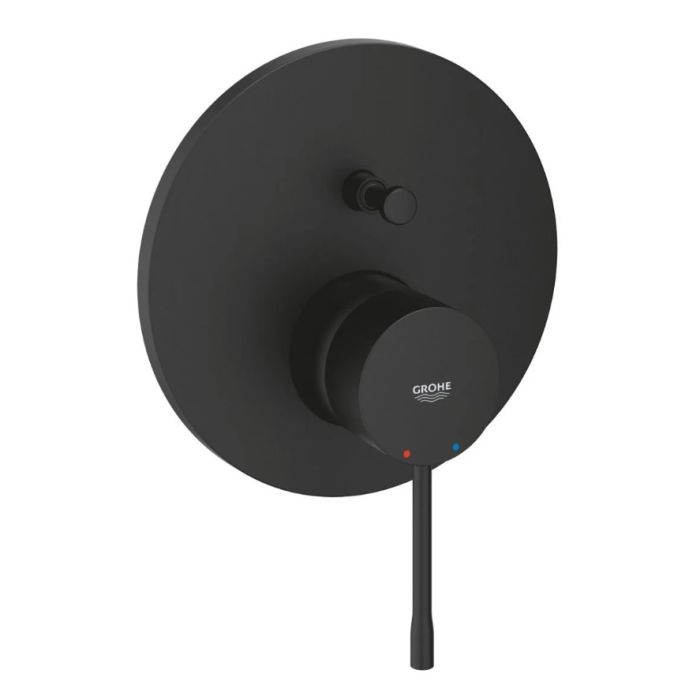 Baterie Incastrata Cada Dus Grohe Essence 2 Iesiri Finisaj Negru Mat