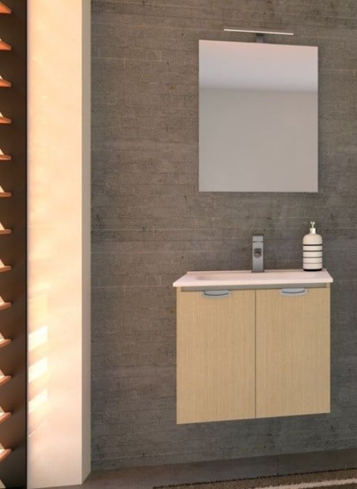 Set Complet Mobilier Baie Slim Rovere L91 cm