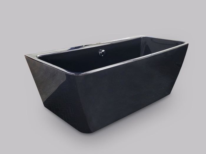 Cada Freestanding Rectangulara Tabitha Neagra 169.5x74x58.5 cm