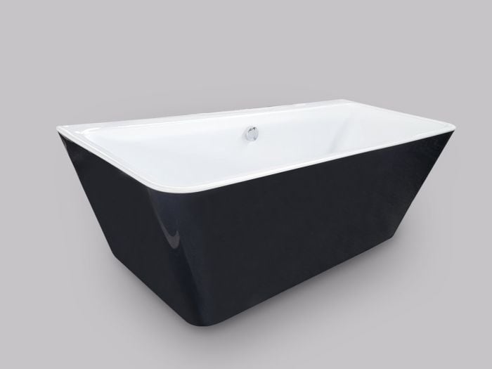 Cada Freestanding Rectangulara Tabitha Alb/Negru 169.5x74x58.5 cm