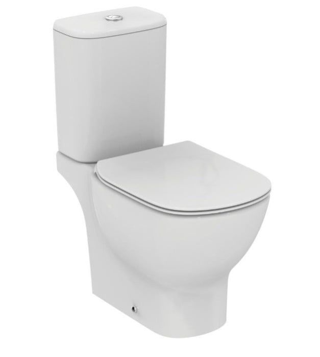 Vas WC Btw Tesi Ideal Standard Cu Rezervor si Capac Slim Soft Close Alb Lucios