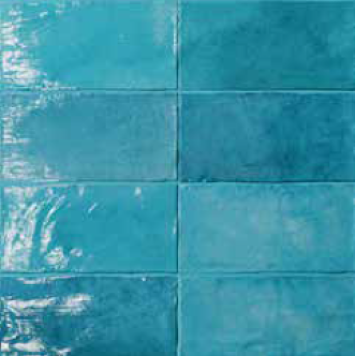 Faianta ABK Poetry Colors Turquoise Lucios Brick 7,5x15 cm