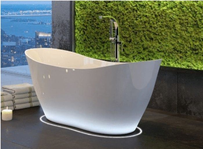 Cada Freestanding VIYA White 160x70 cm