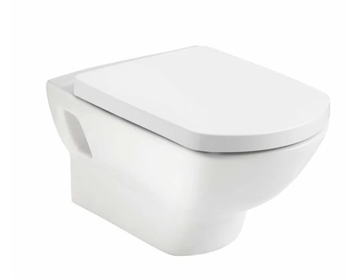 Vas WC Suspendat Smart Gala Cu Capac Alb Lucios