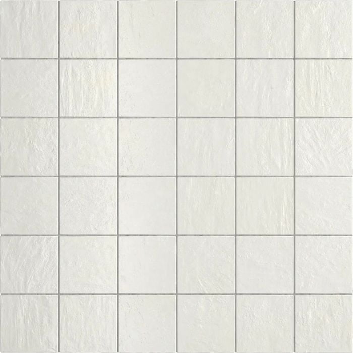 Faianta Portelanata Pixel White Lucios 10x10cm